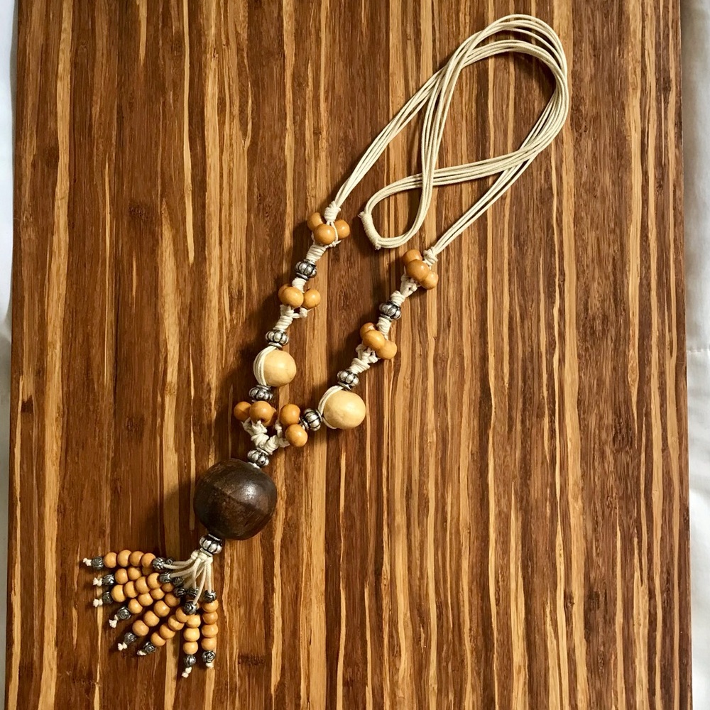 Statement Necklace with Short Fringe